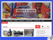 Tablet Screenshot of lafalange.org